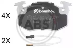 Комплект тормозных колодок, дисковый тормоз A.B.S. купить