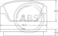 Комплект тормозных колодок, дисковый тормоз A.B.S. купить