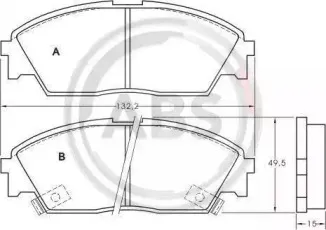 Комплект тормозных колодок, дисковый тормоз A.B.S. купить