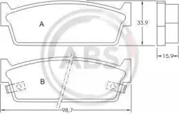 Комплект тормозных колодок, дисковый тормоз A.B.S. купить