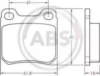 Комплект тормозных колодок, дисковый тормоз A.B.S. купить