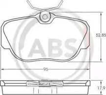 Комплект тормозных колодок, дисковый тормоз A.B.S. купить