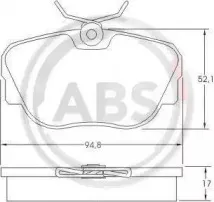 Комплект тормозных колодок, дисковый тормоз A.B.S. купить