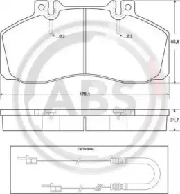 Комплект тормозных колодок, дисковый тормоз A.B.S. купить