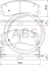 Комплект тормозных колодок, дисковый тормоз A.B.S. купить