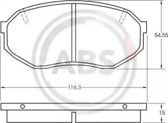 Комплект тормозных колодок, дисковый тормоз A.B.S. купить