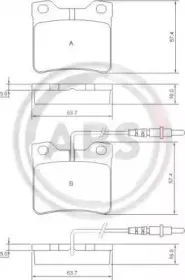 Комплект тормозных колодок, дисковый тормоз A.B.S. купить