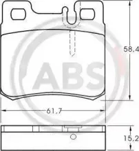 Комплект тормозных колодок, дисковый тормоз A.B.S. купить