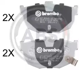 Комплект тормозных колодок, дисковый тормоз A.B.S. купить