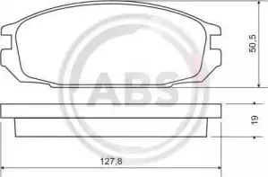 Комплект тормозных колодок, дисковый тормоз A.B.S. купить