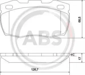 Комплект тормозных колодок, дисковый тормоз A.B.S. купить