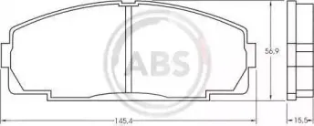 Комплект тормозных колодок, дисковый тормоз A.B.S. купить