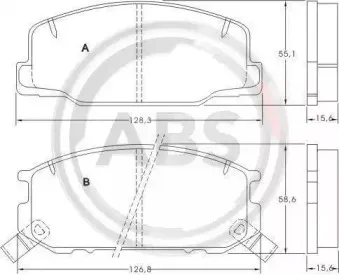 Комплект тормозных колодок, дисковый тормоз A.B.S. купить