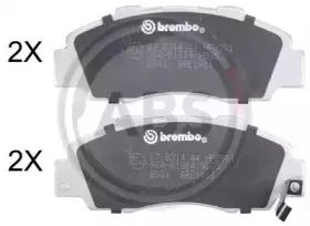 Комплект тормозных колодок, дисковый тормоз A.B.S. купить