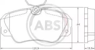 Комплект тормозных колодок, дисковый тормоз A.B.S. купить