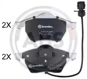 Комплект тормозных колодок, дисковый тормоз A.B.S. купить