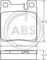 Комплект тормозных колодок, дисковый тормоз A.B.S. купить