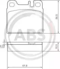 Комплект тормозных колодок, дисковый тормоз A.B.S. купить