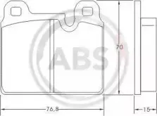 Комплект тормозных колодок, дисковый тормоз A.B.S. купить