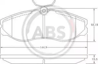 Комплект тормозных колодок, дисковый тормоз A.B.S. купить