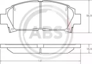 Комплект тормозных колодок, дисковый тормоз A.B.S. купить