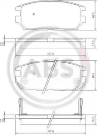 Комплект тормозных колодок, дисковый тормоз A.B.S. купить