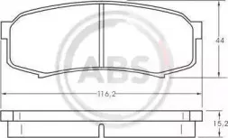 Комплект тормозных колодок, дисковый тормоз A.B.S. купить
