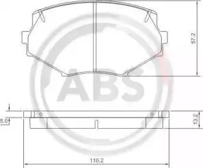 Комплект тормозных колодок, дисковый тормоз A.B.S. купить