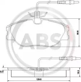 Комплект тормозных колодок, дисковый тормоз A.B.S. купить