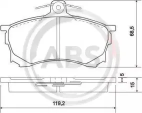Комплект тормозных колодок, дисковый тормоз A.B.S. купить