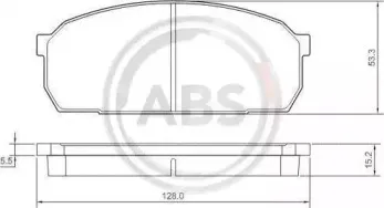 Комплект тормозных колодок, дисковый тормоз A.B.S. купить