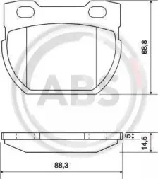 Комплект тормозных колодок, дисковый тормоз A.B.S. купить