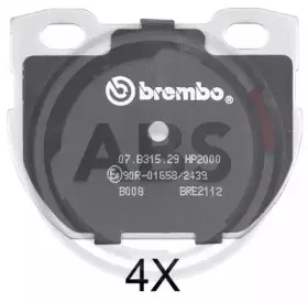 Комплект тормозных колодок, дисковый тормоз A.B.S. купить