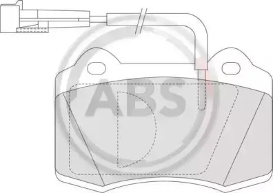 Комплект тормозных колодок, дисковый тормоз A.B.S. купить