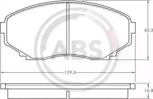 Комплект тормозных колодок, дисковый тормоз A.B.S. купить