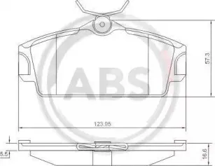 Комплект тормозных колодок, дисковый тормоз A.B.S. купить