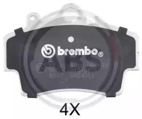 Комплект тормозных колодок, дисковый тормоз A.B.S. купить