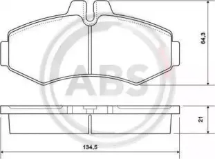Комплект тормозных колодок, дисковый тормоз A.B.S. купить