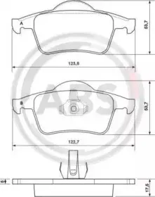 Комплект тормозных колодок, дисковый тормоз A.B.S. купить