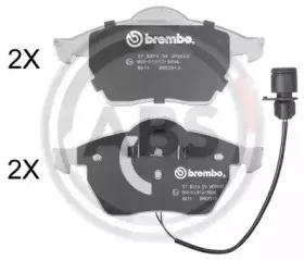 Комплект тормозных колодок, дисковый тормоз A.B.S. купить