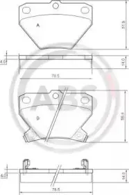 Комплект тормозных колодок, дисковый тормоз A.B.S. купить
