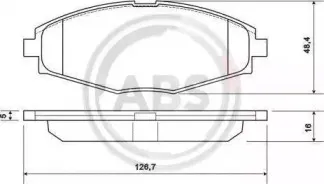 Комплект тормозных колодок, дисковый тормоз A.B.S. купить