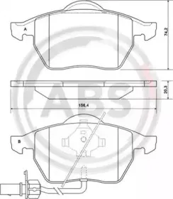 Колодки гальмівні перед A.B.S. купить