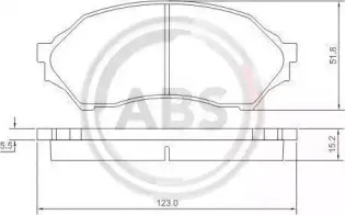 Комплект тормозных колодок, дисковый тормоз A.B.S. купить
