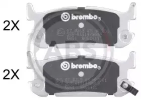 Комплект тормозных колодок, дисковый тормоз A.B.S. купить