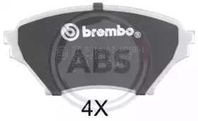 Комплект тормозных колодок, дисковый тормоз A.B.S. купить