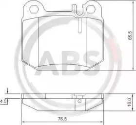 Комплект тормозных колодок, дисковый тормоз A.B.S. купить