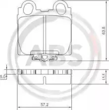 Комплект тормозных колодок, дисковый тормоз A.B.S. купить