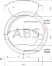 Комплект тормозных колодок, дисковый тормоз A.B.S. купить