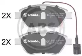Комплект тормозных колодок, дисковый тормоз A.B.S. купить